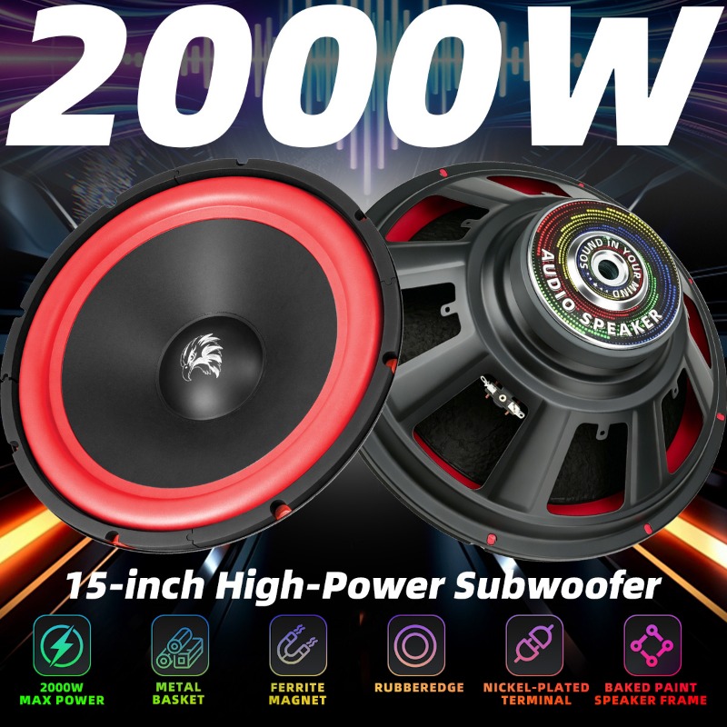 1pcs 15 Inch Car Subwoofer 200 - đánh giá và giá Audio Home Cinema